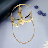 Bohemian Tassel Coin Arm Cuff Bracelet - Wedding Jewelry
