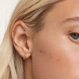 Tassel Ear Cuff Earring Hook & CZ Stud for Women Girls