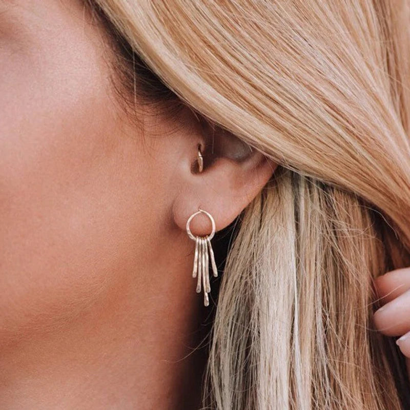 Tassel Earrings 925 Silver Jewelry Oorbellen Filled Largos Boho Brincos