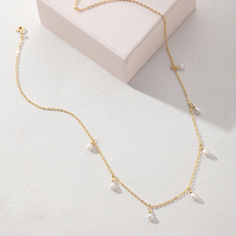 Pearl Pendant Necklace 925 Silver