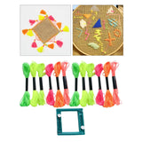 Square Tassel Making Frame Set with 12 Threads DIY Kit