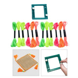 Square Tassel Making Frame Set with 12 Threads DIY Kit
