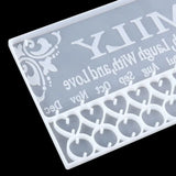 Resin Heart Family Calendar Tag Molds