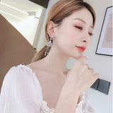 Multicolor Zircon Drop Earrings Women Dangle Earrings