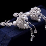 Multicolor Zircon Drop Earrings Women Dangle Earrings