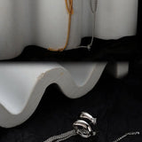 S925 Sterling Silver Tassel Ear Clip with Zirconia, No Ear Hole