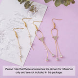 Tassels Earrings Jewelry Making Kit with CZ & Crystal Pendants