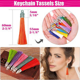 100 Pieces Key Chain Tassel Charm for DIY Crafts - Dropship