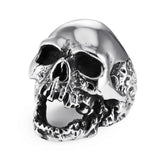 316L Stainless Steel Skull Skeleton Biker Ring Man Jewelry