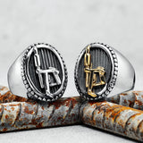 Stainless Steel Tattoo Machine Men Rings - Rock Party Couple Jewelry