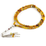 Tea Dragon Agate Stone 99 Beads Muslim Bracelet Islam Tasbih La Prayer Rosary