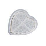 Tea Table Heart Tray Coaster Silicone Mold Resin Casting Mold