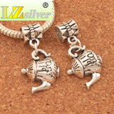 Tea Time Teapot Big Hole Beads Dangle European Bracelet Jewelry 12Pcs B397