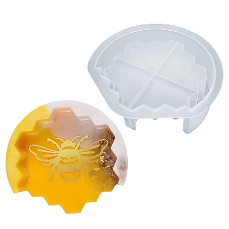 Silicone Tea Tray Coaster Storage Box Mold for DIY Epoxy Resin Casting