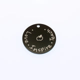 Stainless Steel Teacher Gift Charm Laser Engraved Pendant