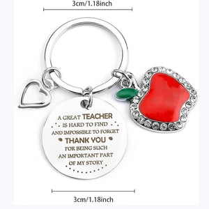 Teacher Appreciation Keychain Student Gift End of Year Meaningful Keyring