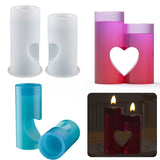 Silicone Heart Tealight Candle Holder Resin Molds for DIY Casting