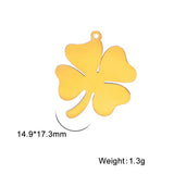 10pcs Lucky Four-leaf Clover Pendant Charms for DIY Jewelry Making