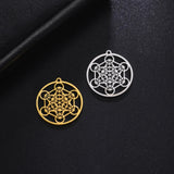 5pcs Archangel Metatron Charm Stainless Steel Charms for Jewelry Making