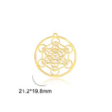 5pcs Archangel Metatron Charm Stainless Steel Charms for Jewelry Making