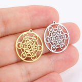 5pcs Archangel Metatron Charm Stainless Steel Charms for Jewelry Making