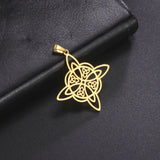 5pcs Witch Knot Pendant Charms Stainless Steel Witchcraft Charm Jewelry