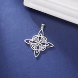 5pcs Witch Knot Pendant Charms Stainless Steel Witchcraft Charm Jewelry