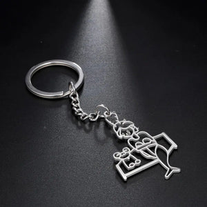 Child Drawing Keychain Personalized Photo Keyring