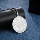 Seal of Solomon Archangel Necklace Stainless Steel Saint Michael Pendant