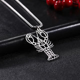 Wolf Necklace Stainless Steel Animal Pendant Punk Jewelry