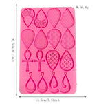 Tear Drop Hoop Shape Charm Mold for Epoxy DIY Casting