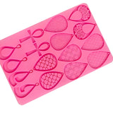 Tear Drop Hoop Shape Charm Mold for Epoxy DIY Casting