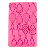 Tear Drop Hoop Shape Charm Mold for Epoxy DIY Casting