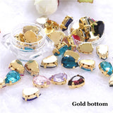 Colorful Glass Sew On Rhinestones With Claw Handicrafts for Garment