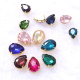 Colorful Glass Sew On Rhinestones With Claw Handicrafts for Garment