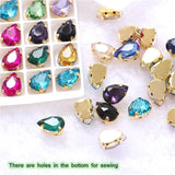 Colorful Glass Sew On Rhinestones With Claw Handicrafts for Garment