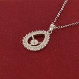 Teardrop Pendant Base Mountings Findings for Pearls Beads Stones, 10pcs/lot