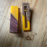 Teardrop Teak + Acrylic Hair Clip Boho Hair Accessories