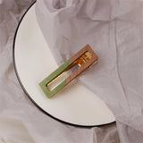 Teardrop Teak + Acrylic Hair Clip Boho Hair Accessories