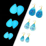 Teardrop Water Drop Earring Mold Silicone Keychain Pendant Mould