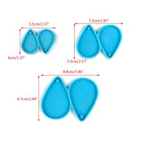 Teardrop Water Drop Earring Mold Silicone Keychain Pendant Mould