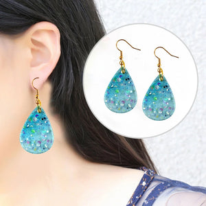 Teardrop Water Drop Earring Mold Silicone Keychain Pendant Mould