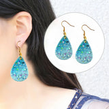 Teardrop Water Drop Earring Mold Silicone Keychain Pendant Mould