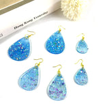 Teardrop Water Drop Earring Mold Silicone Keychain Pendant Mould