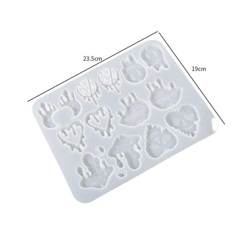 Ghost Pendant Resin Mold Halloween Silicone DIY
