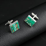 Circuit Board Copper Cufflink for Tuxedo