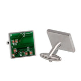 Circuit Board Copper Cufflink for Tuxedo