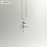 Teddy Bear Pendant 925 Sterling Silver Necklace Accessories