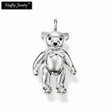 Teddy Bear Pendant 925 Sterling Silver Necklace Accessories