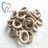 10 Large Beech Wood Rings - 2.16 inch Diameter - Jewelry, Teethers Rings